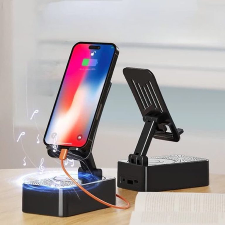 3 In 1 Mobile Phone Bracket Bluetooth Speaker Power Bank
