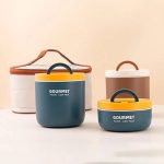 Thermal Lunch Box Food Container Set with Portable Carry Bag