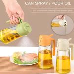 2-in-1 Oil Spray & Pour Bottle – Cooking Oil Dispenser