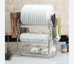 Stainless Steel Kitchen Dish Rack – Plate, Bowl & Cup Organizer