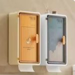 Modern Wall Mounted Tissue Box Case | Bathroom Kitchen Paper Holder