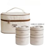 Premium Insulated Multi-Layer Lunch Box Set with Carry Bag - Image 2