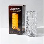 16 Color Crystal Rose Diamond Table Lamp Acrylic Table Lamp for Living Room Bedroom with Remote - Image 3