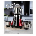 Kitchen Kraft 750W Electric Mixer Grinder with 3 Stainless Steel Jars - Image 4