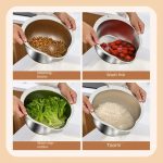 Multi-Purpose Rice & Vegetable Washing Bowl with Strainer