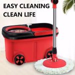 360° Spin Mop Bucket Set with Wheels – Easy Floor Cleaning System