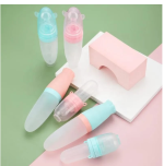 Premium Silicone Baby Feeding Bottle with Spoon - Image 3