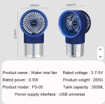 USB রিচার্জেবল মিস্ট ফ্যান – গরমে পারফেক্ট কুলিং সলিউশন - Image 3